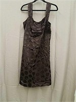 RW&CO Brown Poka-Dot Short Dress- Size 10