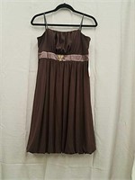 AGB Size 12 Brown Flowy Dress