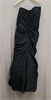 Jessica Designs Size 6 Black Strapless Dress