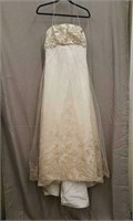 Montage Size 10 Champagne Wedding Dress