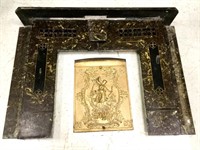 Antique Fireplace Surround and Cast Iron Cover