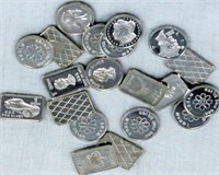 Lot B - 20 Silver .999 Coins 1 Gram Ea Decorative