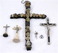 Group of Christian Crosses Made in Italy & Stones