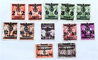 Nazi WWII Poland Occupancy Stamps
