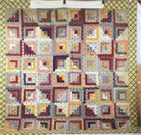 Antique hand stitched patchwork quilt