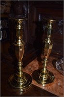 Pair of Tall Baldwin Brass Candlesticks -