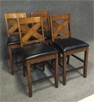 Charleston Rubberwood Tall Dining Room Chairs