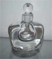 Orrefors Art Glass Perfume Decanter - Etch-Marked