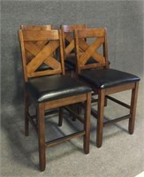 Charleston Rubberwood Tall Dining Room Chairs