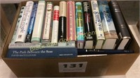 Box of 17 assorted books, fiction and nonfiction