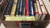 Box of 12 assorted hard cover books