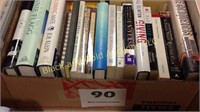 Box lot of 21 books