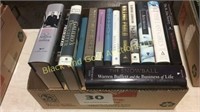 Box lot of 14 books