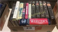 Box lot of 12 books