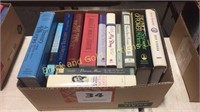 Box lot of 13 books