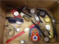 1 box misc. watches (some vintage)
