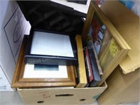 2 boxes misc. picture frames
