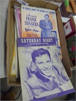 1 box Frank Sinatra sheet music