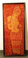 Large India Dyed  Wall Artwork