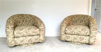 2  Milo Baughman Design Swivel Chairs