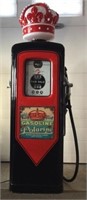 1950'S M & S GAS PUMP RESTORED POLARINE RED CROWN