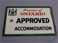 ONTARIO APPROVED ACCOMMODATION DST SIGN