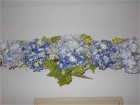 Over the Door, Blue Silk flower arrangement