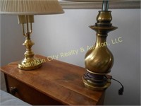 Two Brass lamps