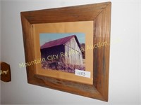 Framed Print - Country Barn Scene - 14" by 16"