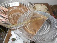 Glass Serving Bowl and Platter
