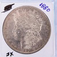 Coin 1880-P  Morgan Silver Dollar Extra Fine!