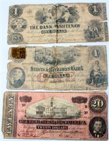 Coin Confederate Currency 3 Notes Genuine