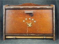 Vintage Colonial Wood Bread Box & Cutting Board
