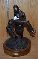 Bronze "Petalesharro" Sculpture by Ethel Lewallen