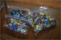 Vtg Marbles w/ Shooters