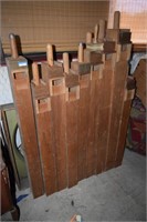 Nine Wooden Organ Pipes