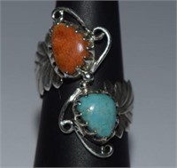 Sterling Silver Southwestern Style Ring w/