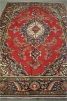 Persian Tabriz Hand Knotted Rug 6.7 x 9.5