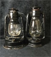 2 Antique Oil Lanterns