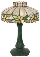 14 in. Leaded Table Lamp With Hampshire Base