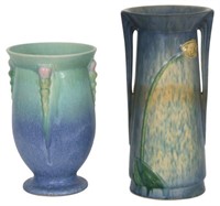 2 Roseville Pottery Vases