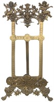 Relief Decorated Brass Table Easel