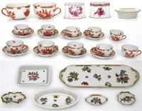 29 Pcs. Quality Hand Painted Herend Porcelain