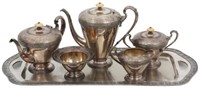 6 Pcs. Wilcox Silver Plated Tea Set - Noramndie
