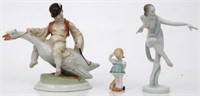 3 Herend Porcelain Figurines