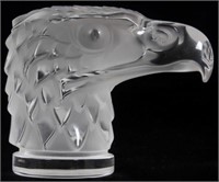 Lalique France Crystal Eagle Head