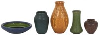 5 Pcs. Grueby and Art Pottery