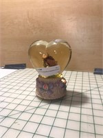 Heart Globe Music Box w/ Butterflies & Roses