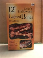 12" Halloween Lighted Bones