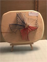State of Texas String Art Plaque w/ Easel